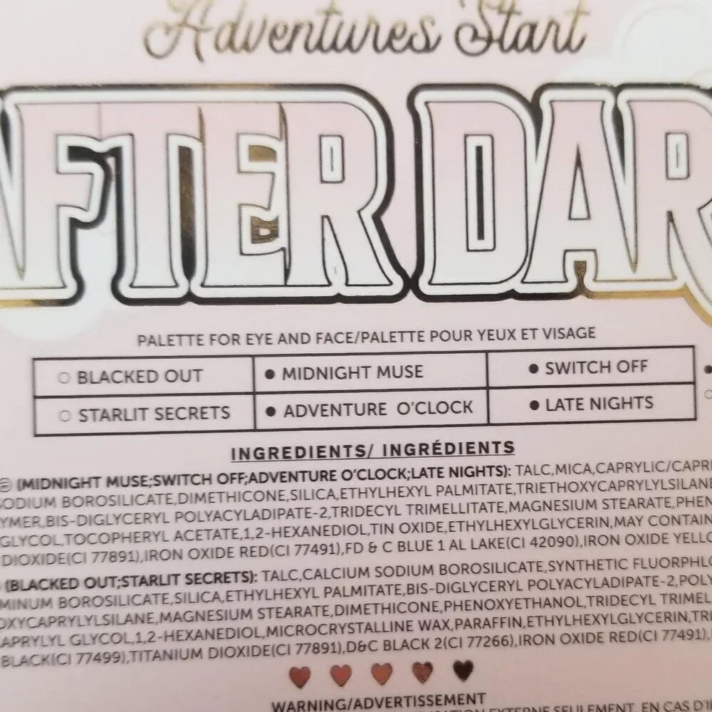 P.Louise - After Dark Mini Eyeshadow Palette - Adventure Starts After Da…